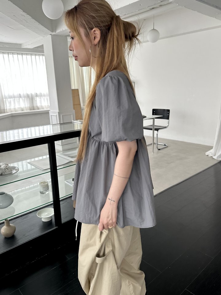 Dress U - Korean Women Fashion - #restrostyle - Gurum Puff Blouse - 6