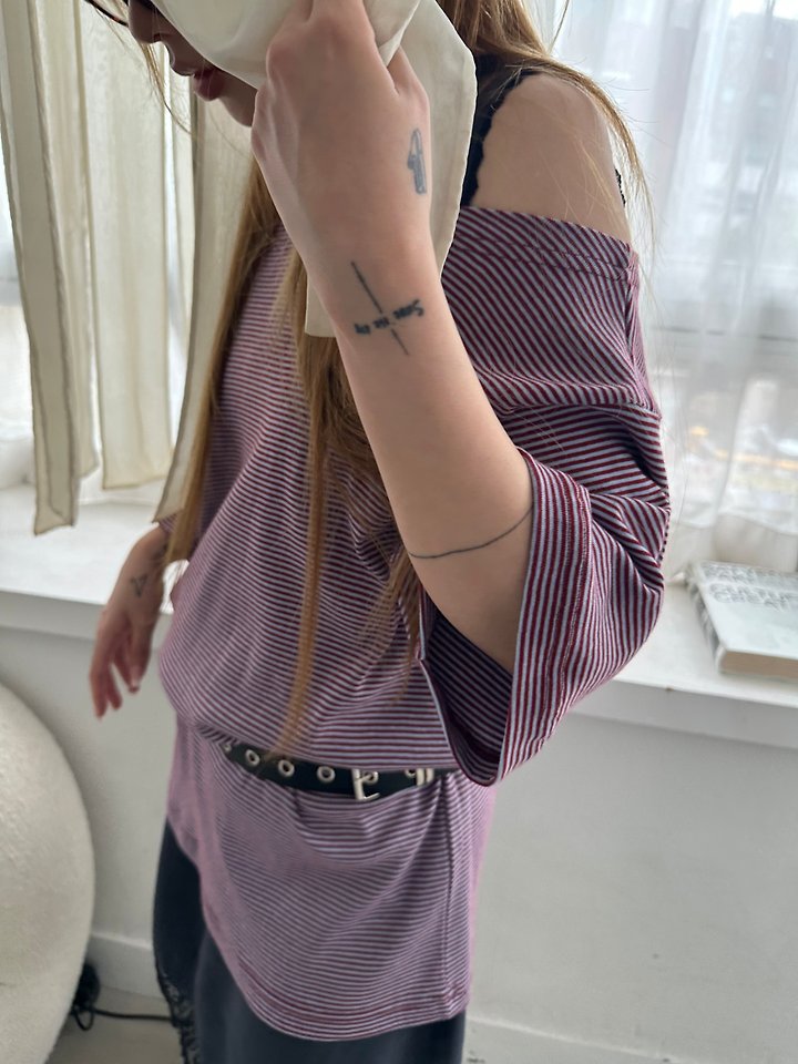 Dress U - Korean Women Fashion - #shopsmall - Loose Marine Tee - 11
