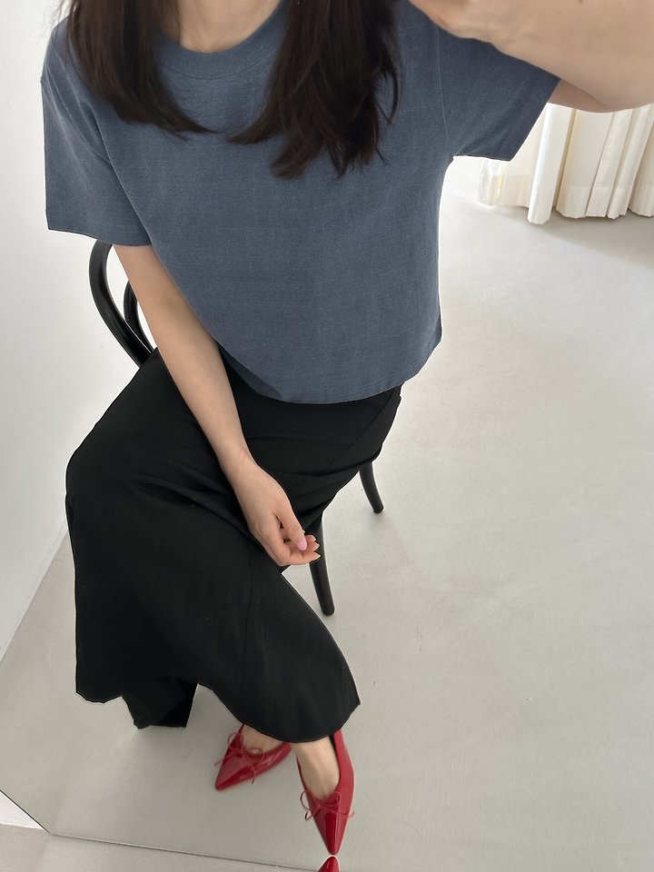 Dress U - Korean Women Fashion - #shopsmall - Pigment Crop Tee - 9