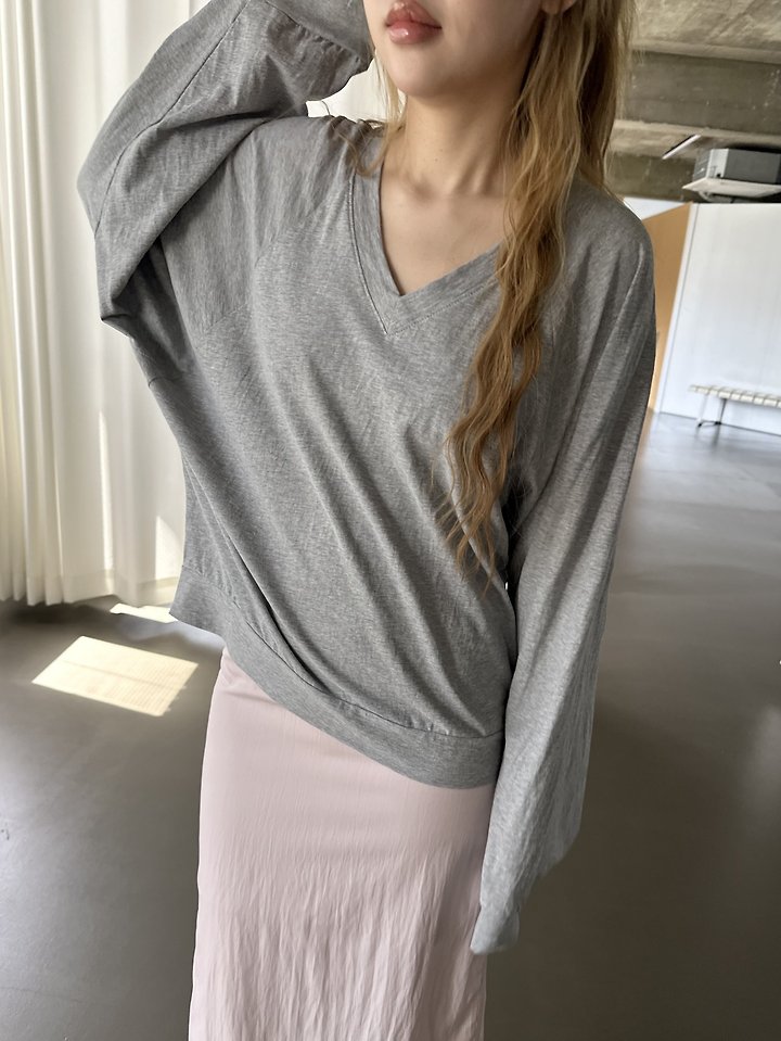 Dress U - Korean Women Fashion - #thelittlethings - Cooling V-Box Tee - 6