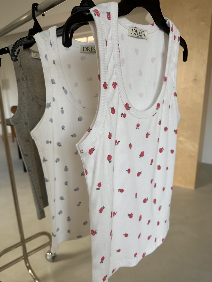Dress U - Korean Women Fashion - #vintageinspired - Rose Ribbed Top - 2