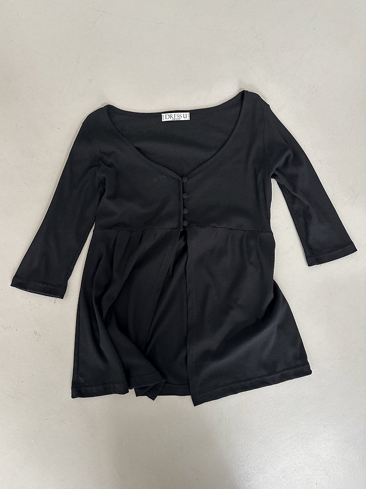 Dress U - Korean Women Fashion - #momslook - Flare V-Neck Tee - 4