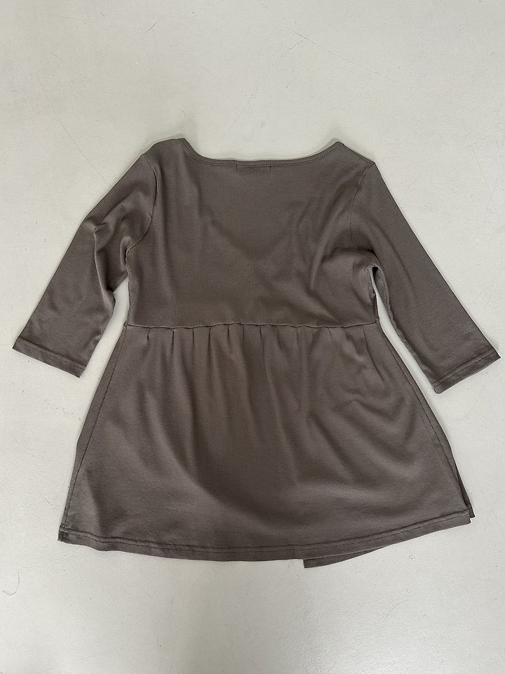 Dress U - Korean Women Fashion - #womensfashion - Flare V-Neck Tee - 6