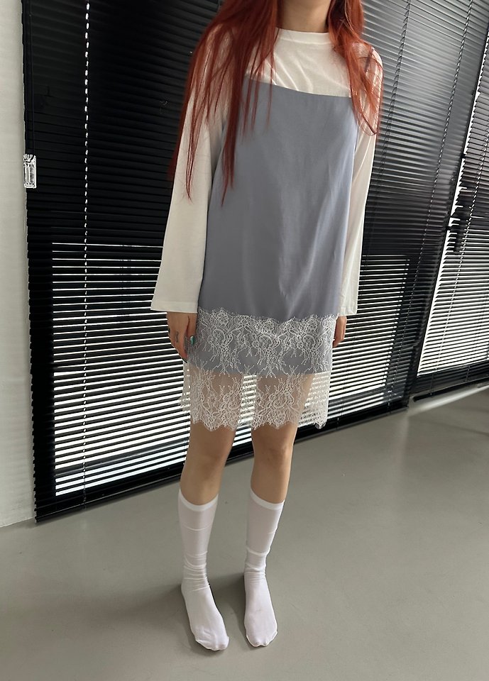 Dress U - Korean Women Fashion - #womensfashion - Glossy Lace One-piece - 7