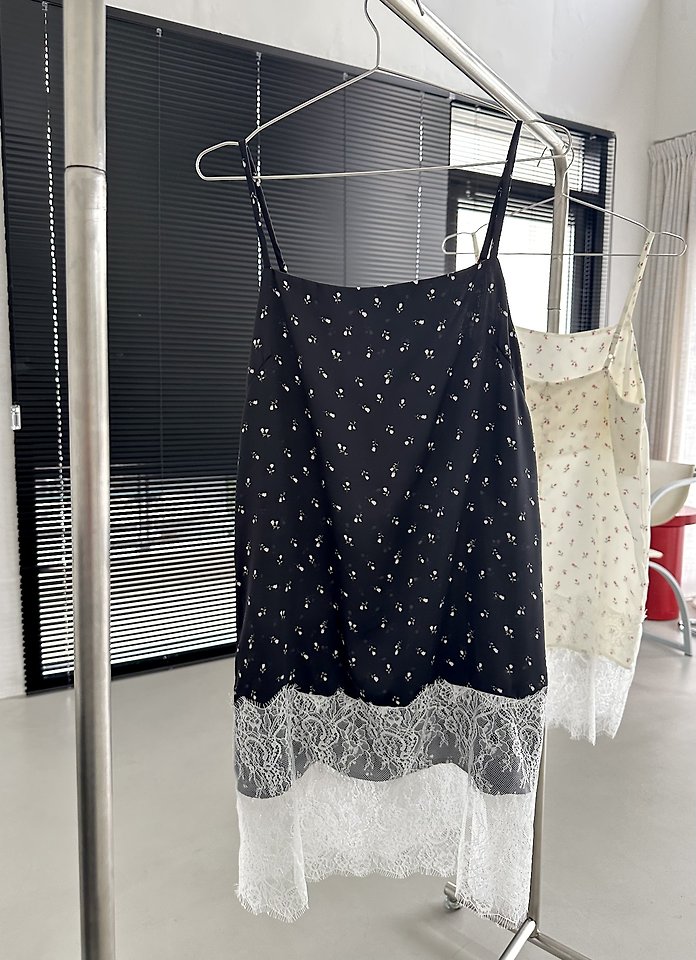 Dress U - Korean Women Fashion - #momslook - Floral Slip One-Piece - 4