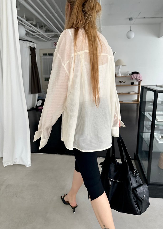 Dress U - Korean Women Fashion - #womensfashion - Natural Low Shirt - 6
