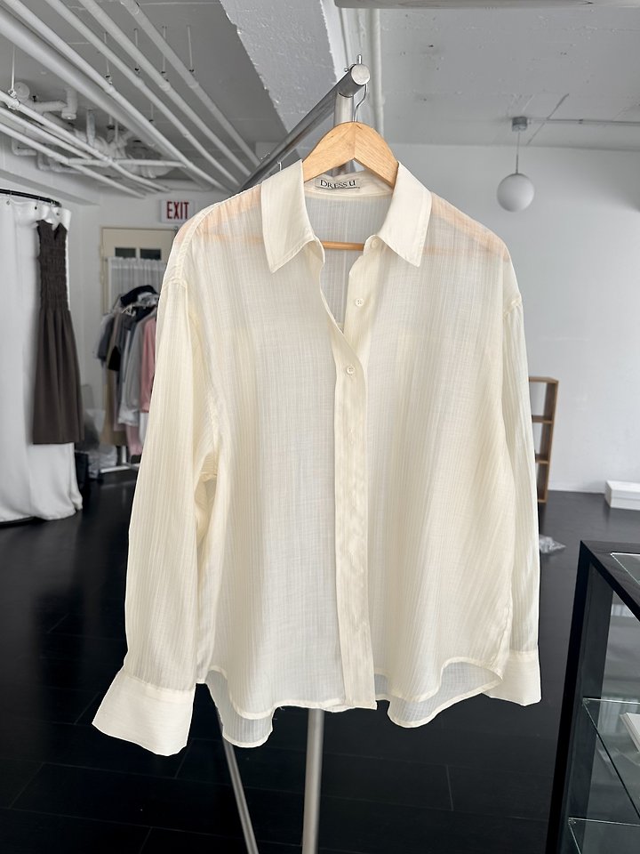 Dress U - Korean Women Fashion - #womensfashion - Natural Low Shirt - 3