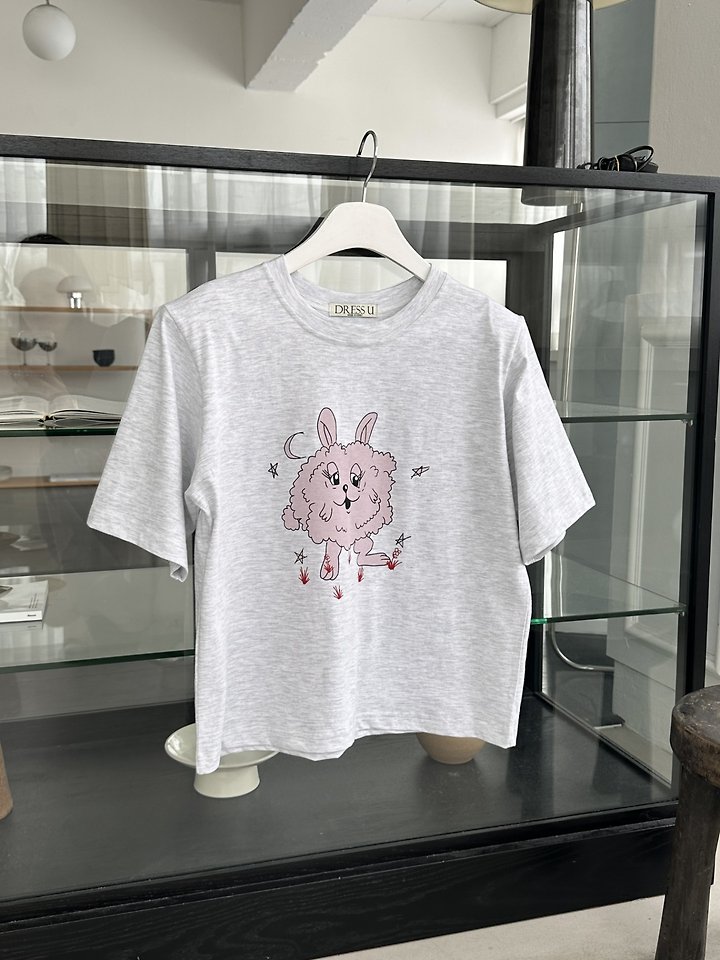 Dress U - Korean Women Fashion - #momslook - Monggeuli Pad Tee - 4