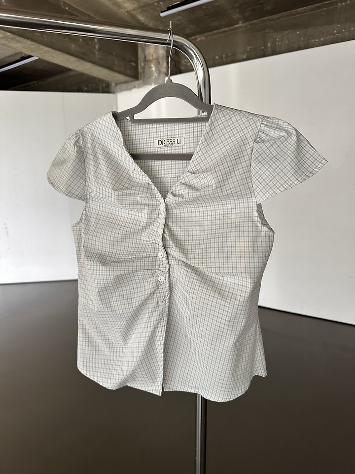 Dress U - Korean Women Fashion - #womensfashion - Canvas Check Blouse - 12