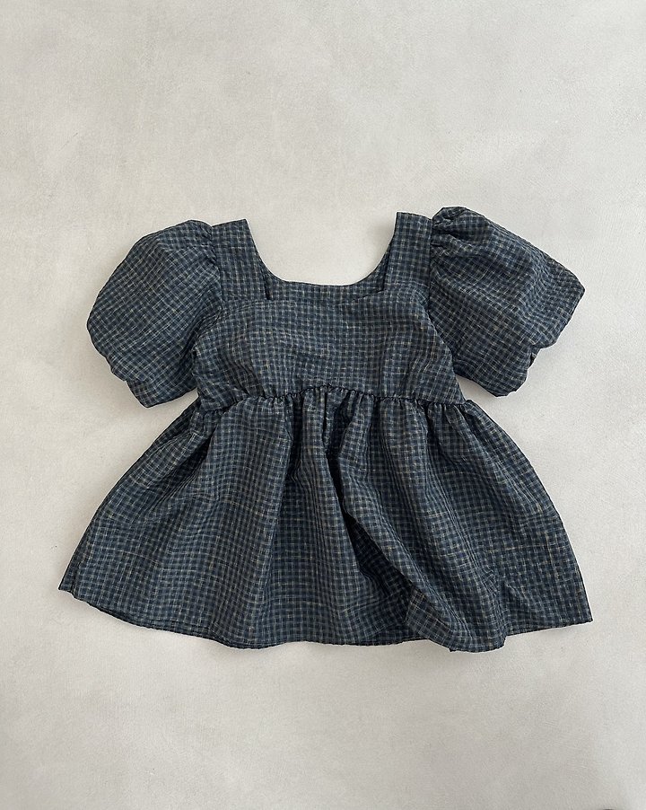 Dress U - Korean Women Fashion - #womensfashion - Square Check Blouse - 2