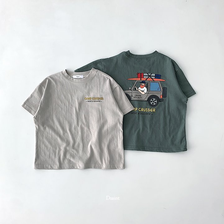 Dsaint - Korean Children Fashion - #Kfashion4kids - Cruiser Camp Tee