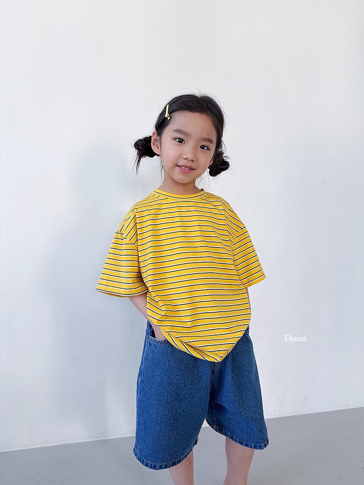 Dsaint - Korean Children Fashion - #Kfashion4kids - Ppum Ppum Stripe Tee - 10