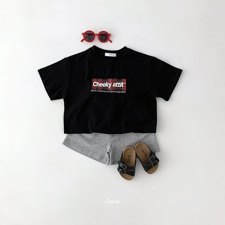 Dsaint - Korean Children Fashion - #Kfashion4kids - Chica Check Tee - 7