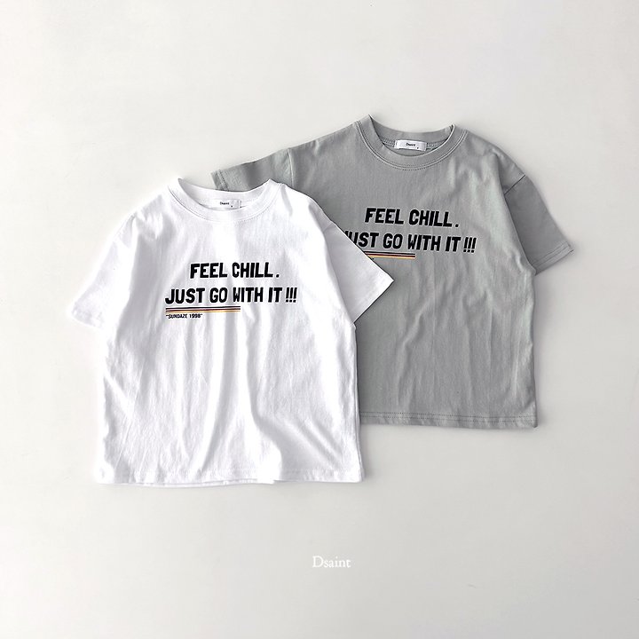 Dsaint - Korean Children Fashion - #Kfashion4kids - FEEL JUST GO Tee - 3