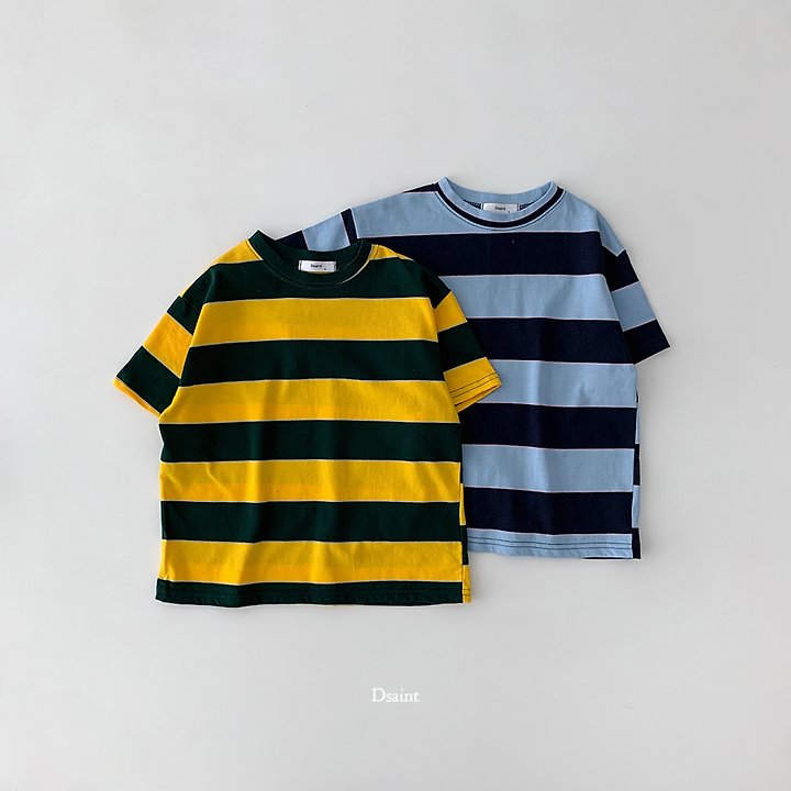 Dsaint - Korean Children Fashion - #Kfashion4kids - Mega Stripe Tee - 3