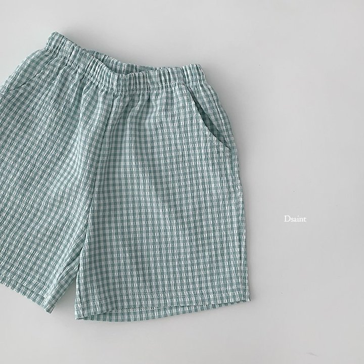 Dsaint - Korean Children Fashion - #Kfashion4kids - Yum Yum Check Shorts - 9