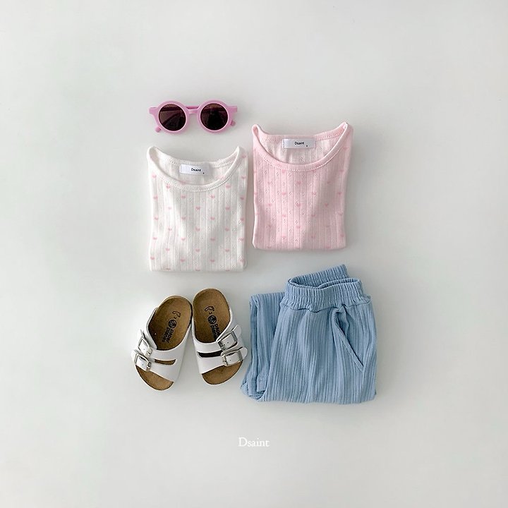 Dsaint - Korean Children Fashion - #Kfashion4kids - Mini Heart Tee