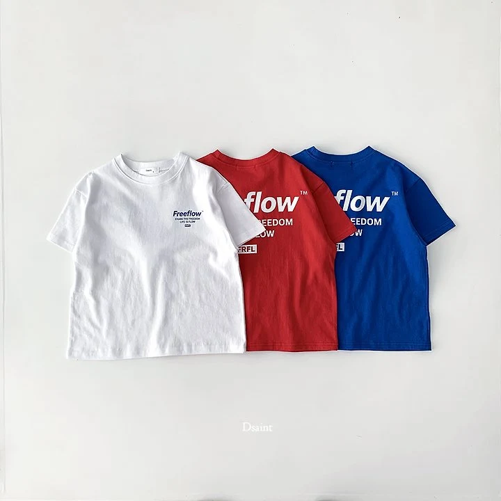 Dsaint - Korean Children Fashion - #childofig - Free Flower Tee - 3
