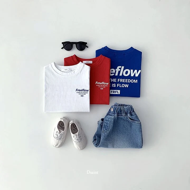 Dsaint - Korean Children Fashion - #childofig - Free Flower Tee - 4