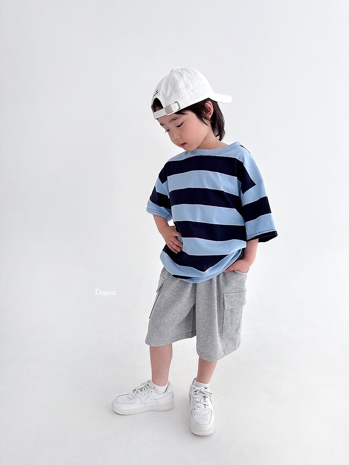 Dsaint - Korean Children Fashion - #childofig - Mega Stripe Tee - 9