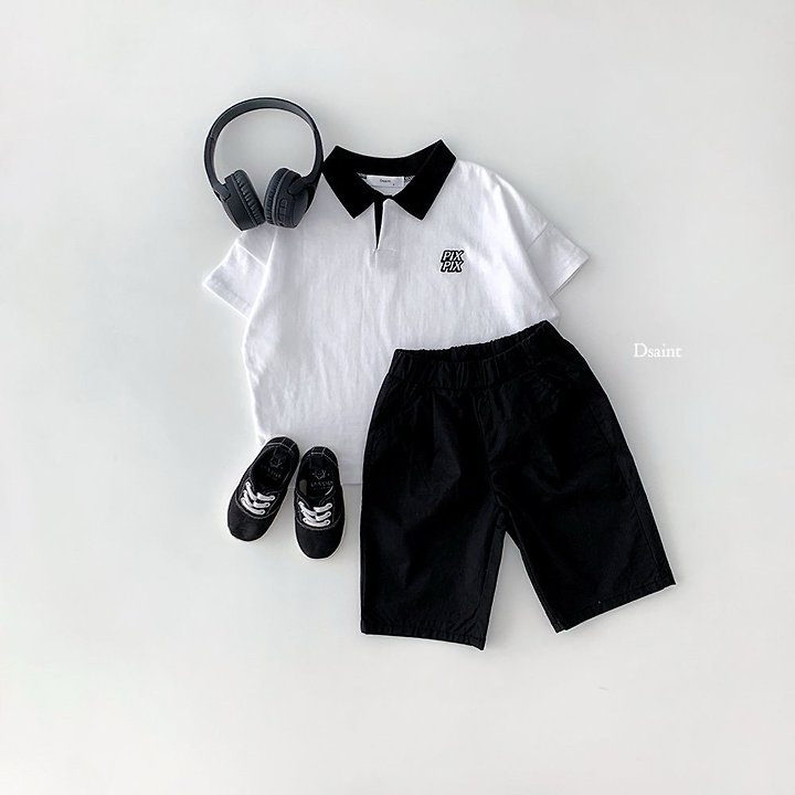 Dsaint - Korean Children Fashion - #childofig - Fixed Time Collar Tee - 5