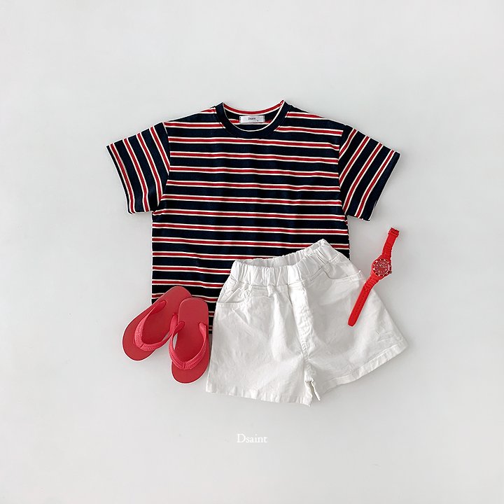Dsaint - Korean Children Fashion - #childrensboutique - Emotional Stripe Tee - 3