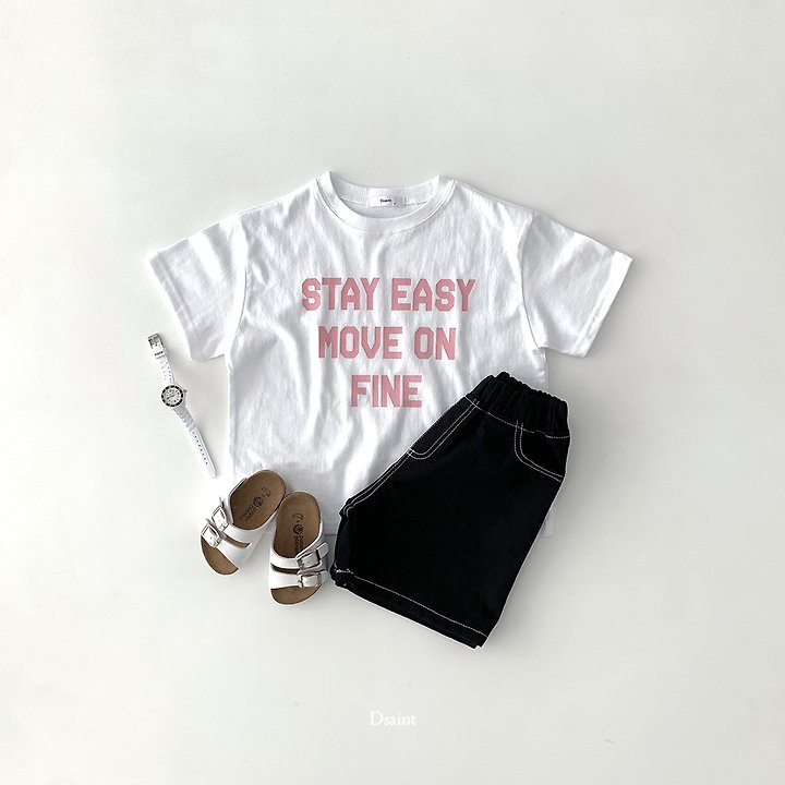 Dsaint - Korean Children Fashion - #childrensboutique - Stay Easy Tee - 3