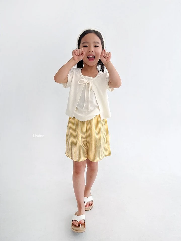 Dsaint - Korean Children Fashion - #childrensboutique - Effortless Style Stripe Shorts - 10