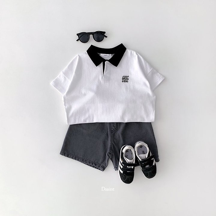 Dsaint - Korean Children Fashion - #childrensboutique - Fixed Time Collar Tee - 6