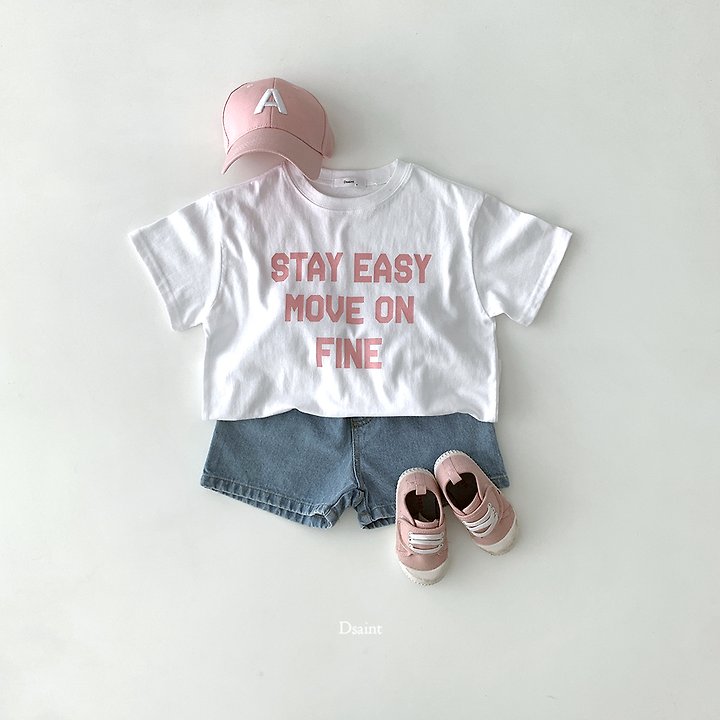 Dsaint - Korean Children Fashion - #childrensboutique - Stay Easy Tee - 4
