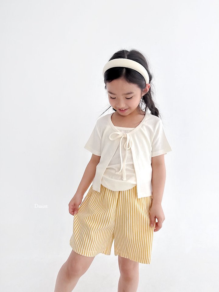 Dsaint - Korean Children Fashion - #designkidswear - Effortless Style Stripe Shorts - 11