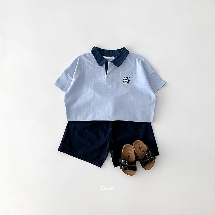 Dsaint - Korean Children Fashion - #discoveringself - Fixed Time Collar Tee - 8