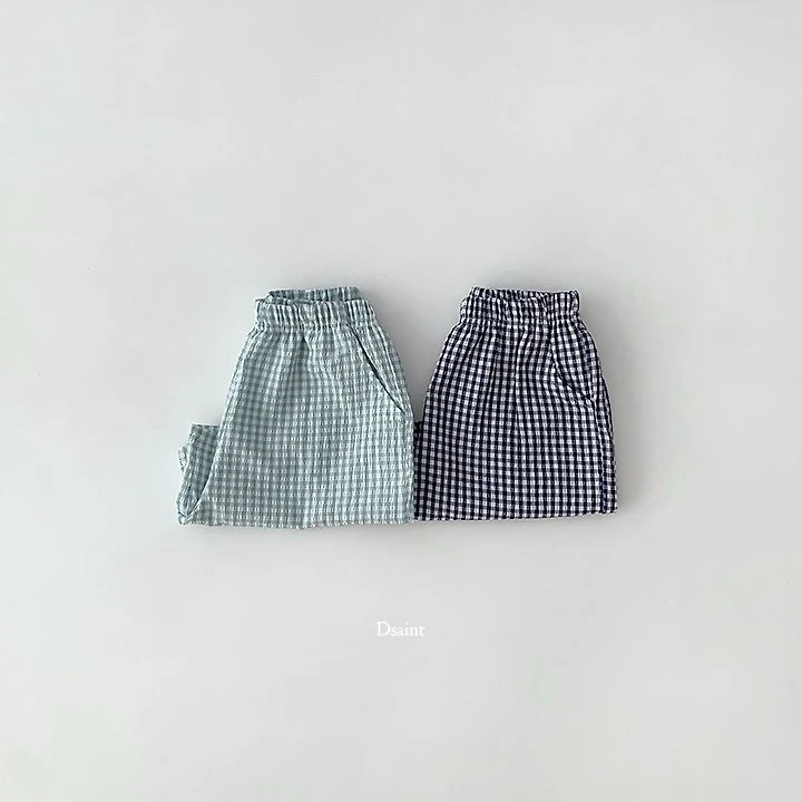 Dsaint - Korean Children Fashion - #designkidswear - Yum Yum Check Shorts - 4