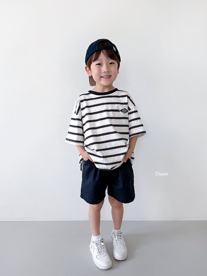 Dsaint - Korean Children Fashion - #fashionkids - Shark Stripe Tee - 12
