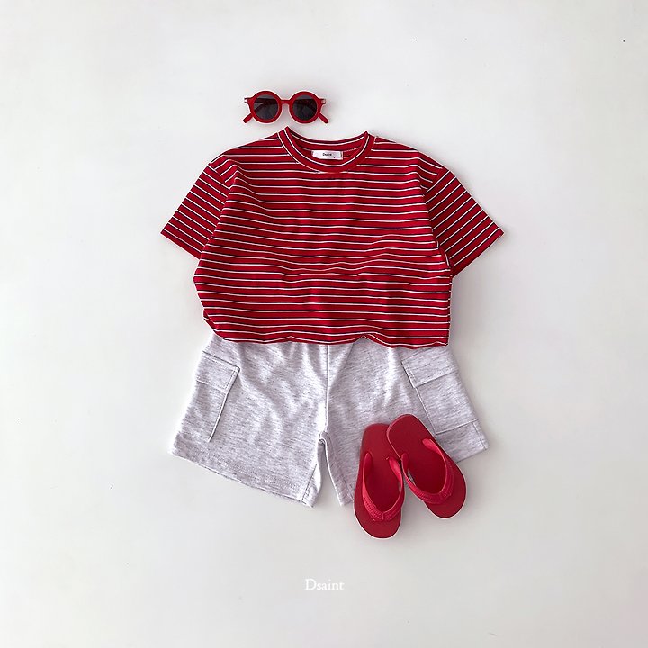 Dsaint - Korean Children Fashion - #fashionkids - Ppum Ppum Stripe Tee - 6