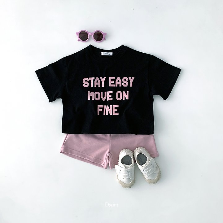 Dsaint - Korean Children Fashion - #fashionkids - Stay Easy Tee - 6