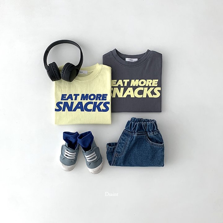 Dsaint - Korean Children Fashion - #fashionkids - More Snacks Tee