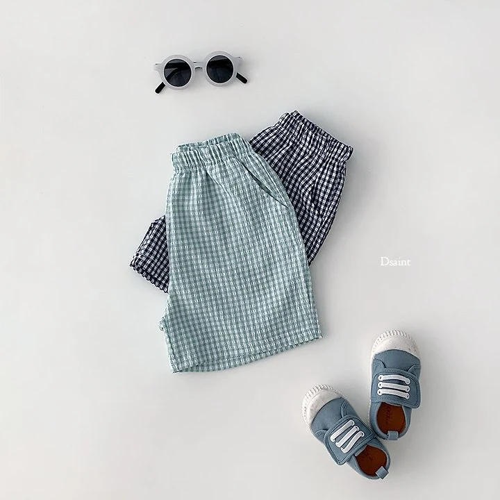 Dsaint - Korean Children Fashion - #fashionkids - Yum Yum Check Shorts - 5