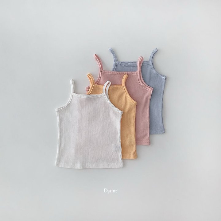 Dsaint - Korean Children Fashion - #discoveringself - Pretty Warning Rib Sleeveless Top - 4