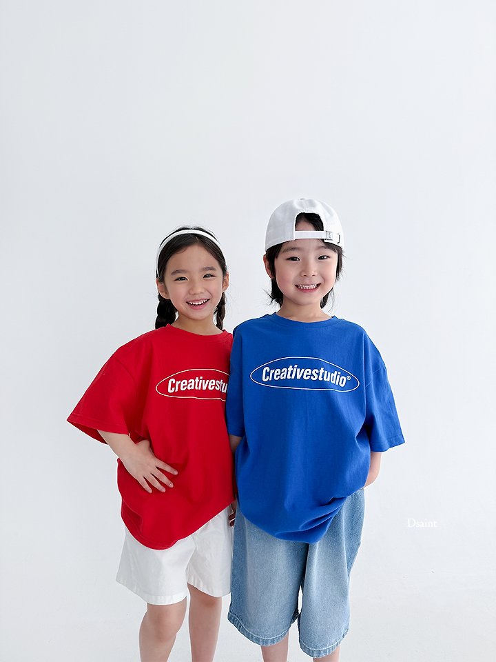 Dsaint - Korean Children Fashion - #kidsshorts - Creative Studio Tee - 12