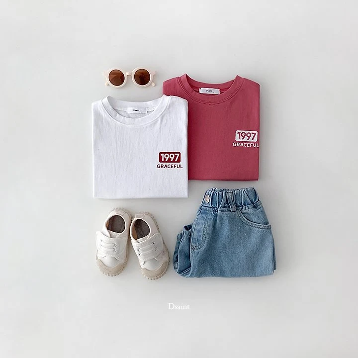 Dsaint - Korean Children Fashion - #kidsshorts - 1997 Grace Tee