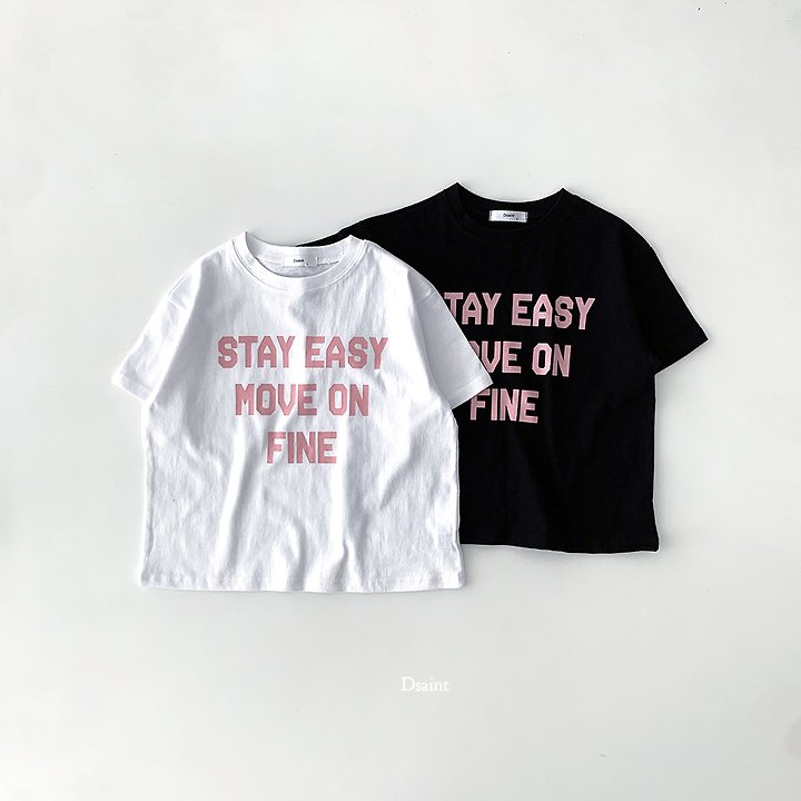 Dsaint - Korean Children Fashion - #kidsshorts - Stay Easy Tee - 7