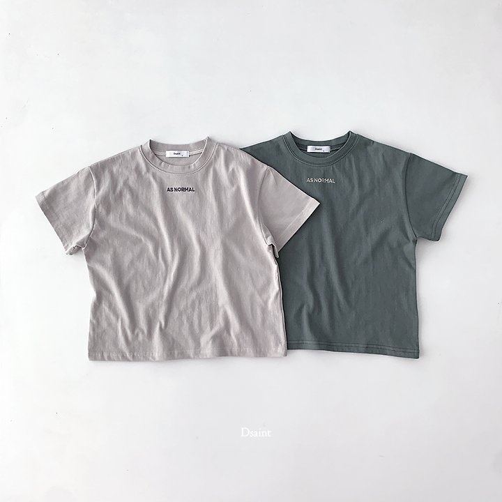 Dsaint - Korean Children Fashion - #kidsshorts - AS Normal Tee - 3