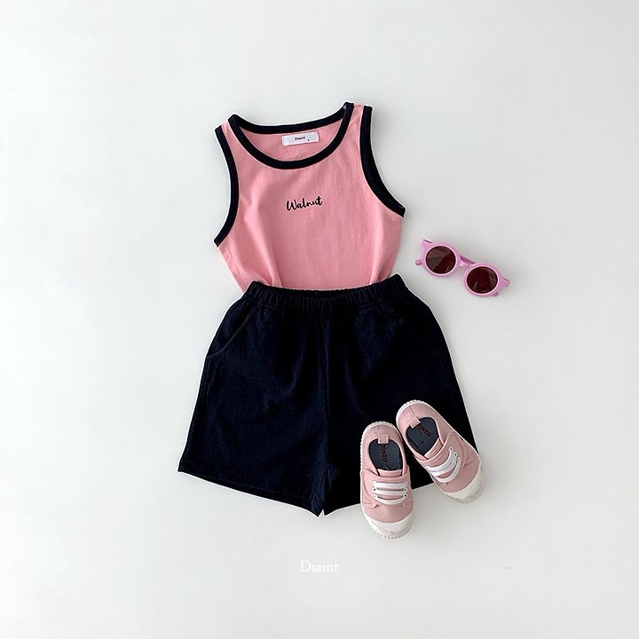 Dsaint - Korean Children Fashion - #kidsshorts - Walnut Sleeveless Set - 8
