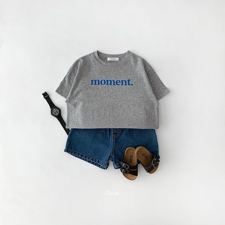 Dsaint - Korean Children Fashion - #kidsshorts - Moment Short Sleeve Tee - 7