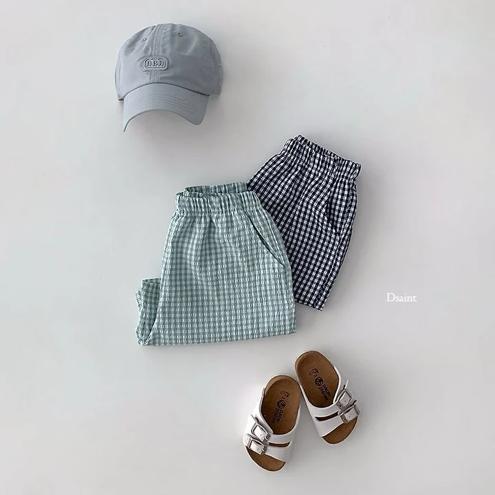 Dsaint - Korean Children Fashion - #kidsshorts - Yum Yum Check Shorts - 6