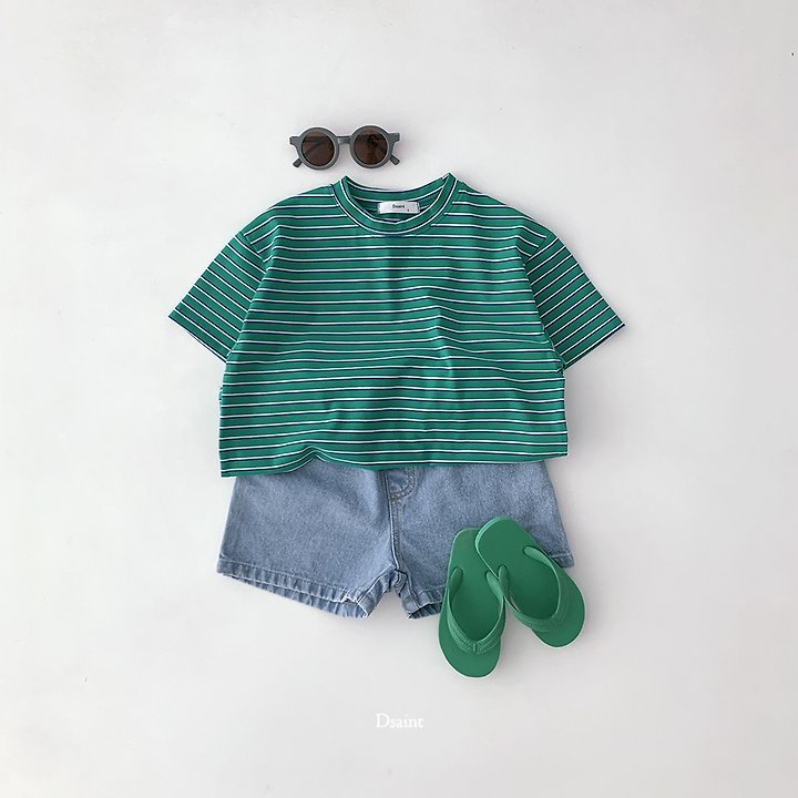 Dsaint - Korean Children Fashion - #kidsstore - Ppum Ppum Stripe Tee - 8