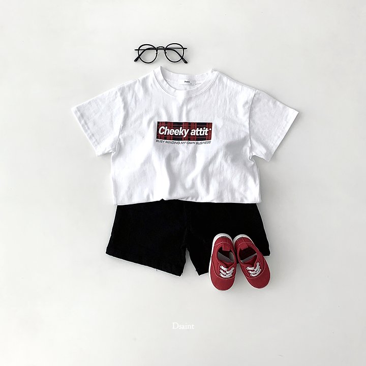Dsaint - Korean Children Fashion - #kidsstore - Chica Check Tee - 5