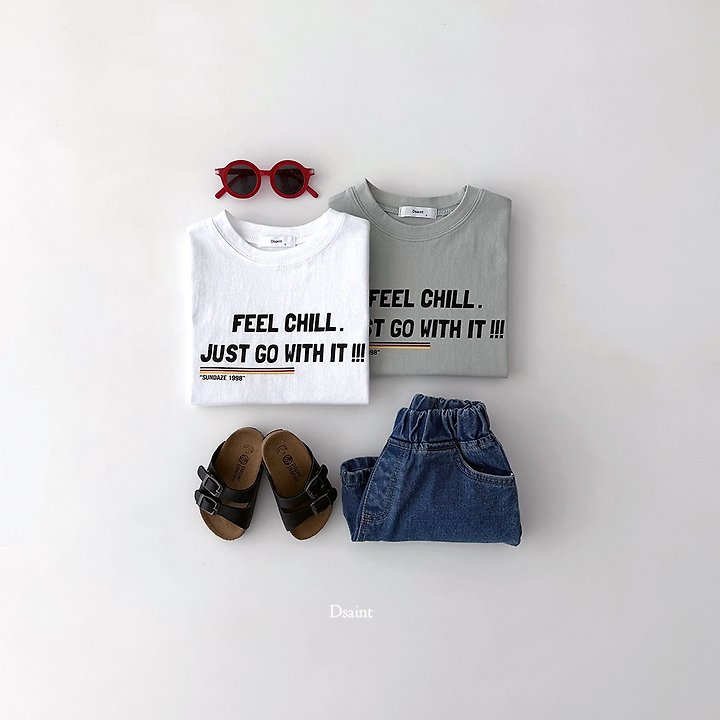 Dsaint - Korean Children Fashion - #kidsstore - FEEL JUST GO Tee