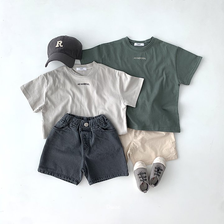 Dsaint - Korean Children Fashion - #kidsshorts - AS Normal Tee - 4